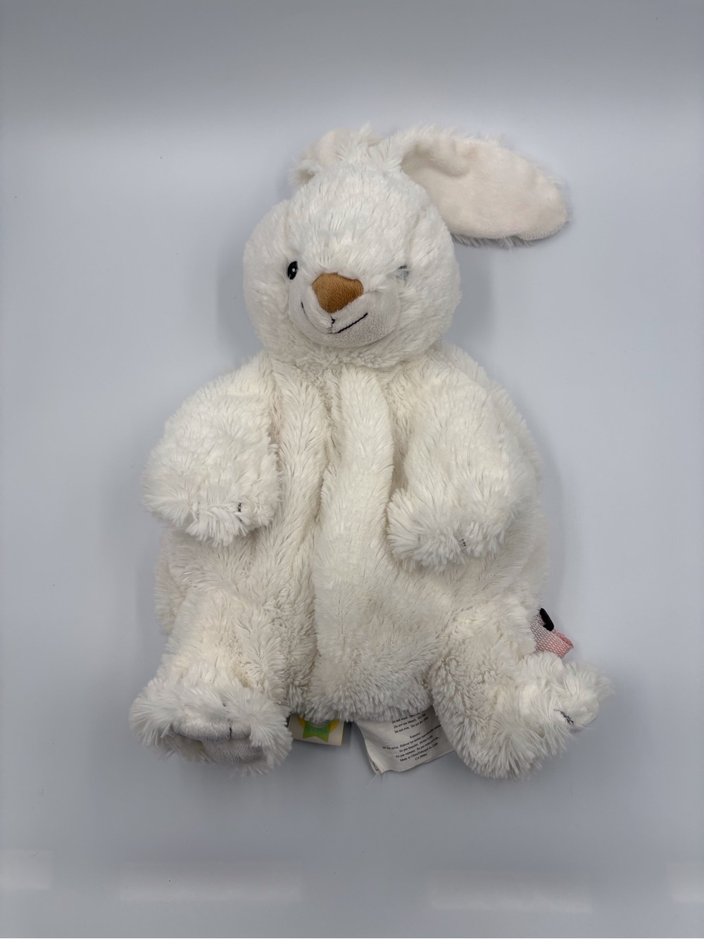 Baby’s First White Bunny Backpack Plush